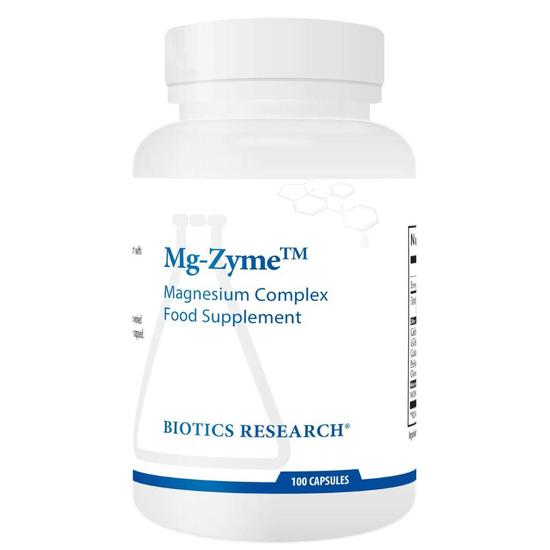 Biotics Research Mg-Zyme Magnesium Capsules 100 Capsules