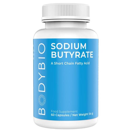 BodyBio Butyrate Sodium Capsules 100 Capsules