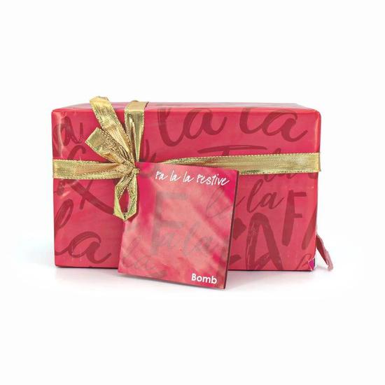 Bomb Cosmetics Fa La La Festive 5 Piece Bath Gift Set Imperfect Box