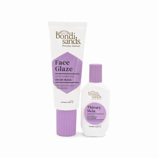 Bondi Sands Thirsty Skin & Face Glaze Duo 30ml & 75ml Imperfect Box