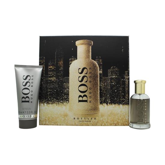 Boss Bottled Eau De Parfum Gift Set 100ml Eau De Parfum + 100ml Shower Gel + 75g Deodorant Stick