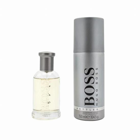 Boss Bottled Eau De Toilette 50ml & Deodorant 150ml Gift Set Imperfect Box