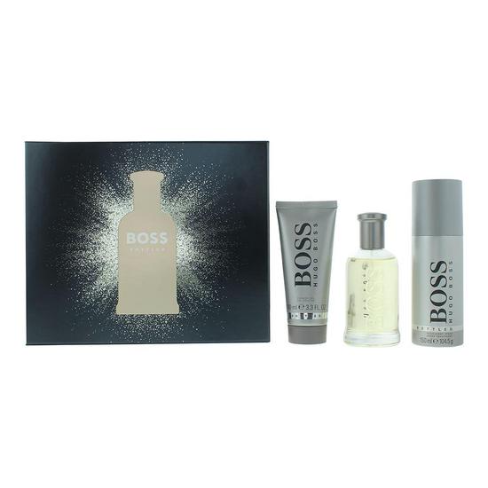 Boss Bottled Eau De Toilette Shower Gel + Deodorant Spray Gift Set 100ml