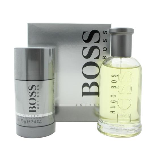 Boss Bottled Gift Set 100ml Eau De Toilette + 100ml Shower Gel + 75g Deodorant Stick