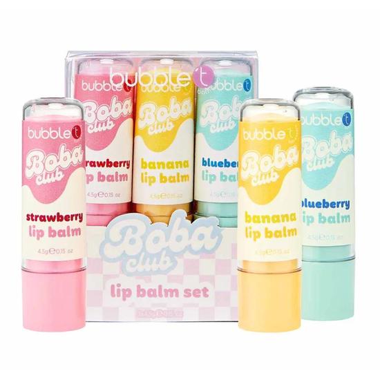Bubble T Boba Tea Lip Balm Set 3 x 4.5g