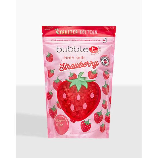 Bubble T Fruitea Relaxing Strawberry Bath Salts 500g