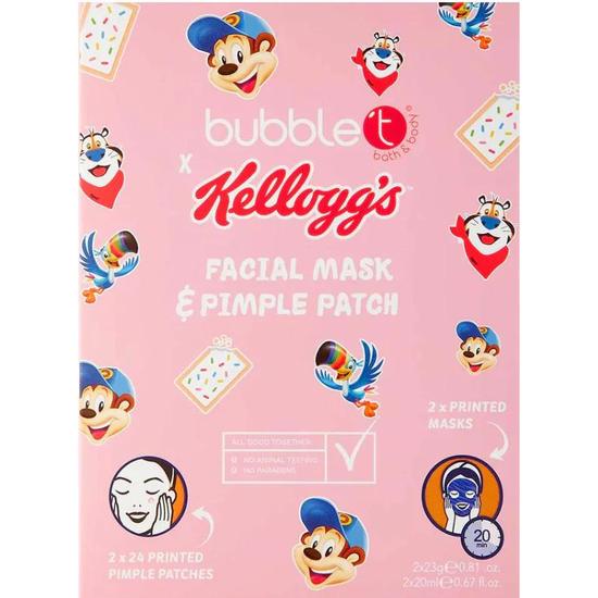 Bubble T Kellogg's Facial Mask & Pimple Patches
