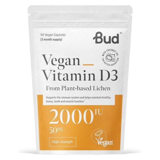 Bud Nutrition Vegan Vitamin D3 Capsules 90 Capsules