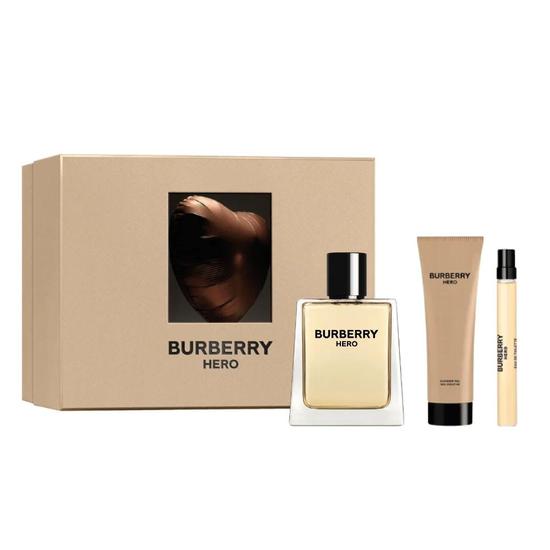 BURBERRY Hero Men's Gift Set 100ml Eau De Toilette + 75ml Shower Gel + 10ml Eau De Toilette