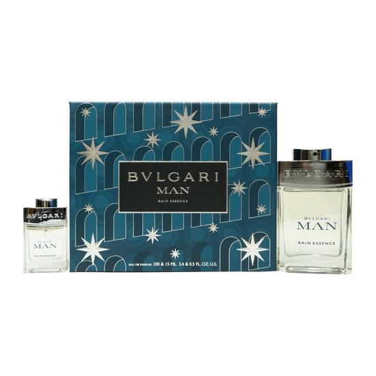 Bvlgari Man Rain Essence Gift Set 100ml Eau De Parfum + 15ml Eau De Parfum