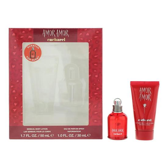 Cacharel Amor Amor Gift Set: Eau De Toilette 30ml Body Lotion 50ml 2 Piece