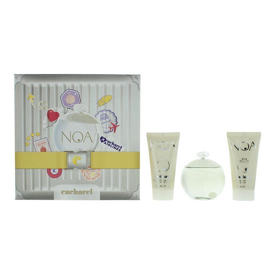 Cacharel Noa Eau De Toilette + Body Lotion Gift Set For Her 100ml