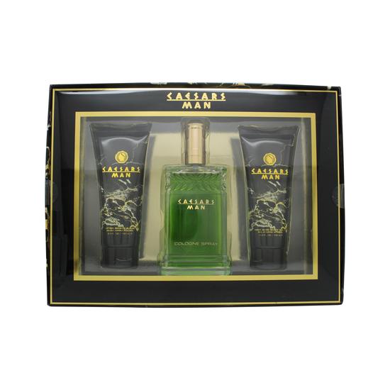 Caesars Man Gift Set 100ml Cologne + 100ml Hair & Body Wash + 100ml Aftershave Balm