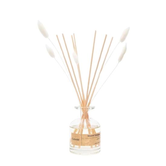 CAHM Wood Sage & Sea Salt Reed Diffuser Clear