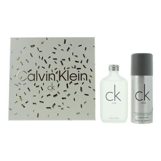 Calvin Klein CK One Eau De Toilette Gift Set Spray With Deodorant 100ml