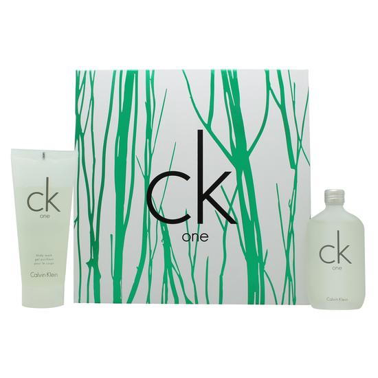 Calvin Klein CK One Gift Set 100ml Eau De Toilette + 100ml Shower Gel