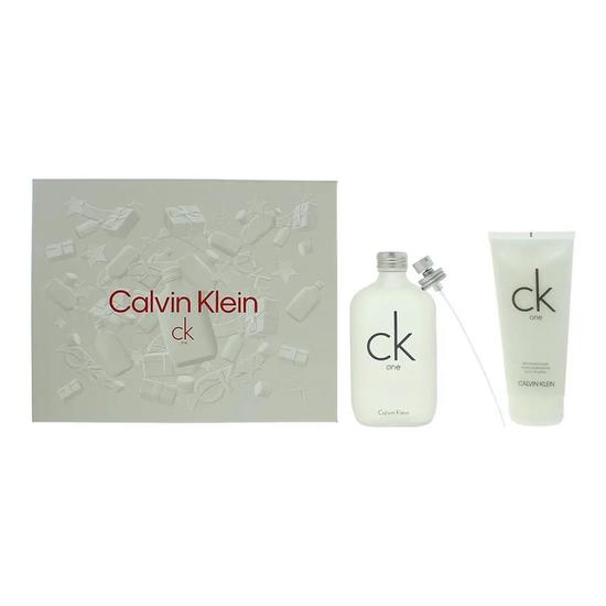 Calvin Klein CK One Gift Set: Eau De Toilette 200ml Body Lotion 200ml 2 Piece