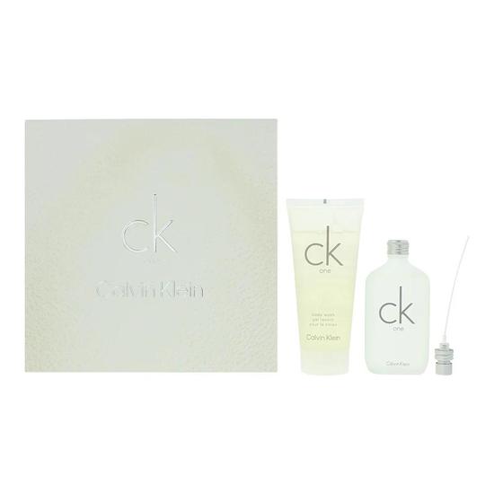 Calvin Klein CK One Gift Set: Eau De Toilette 50ml Shower Gel 100ml 2 Piece