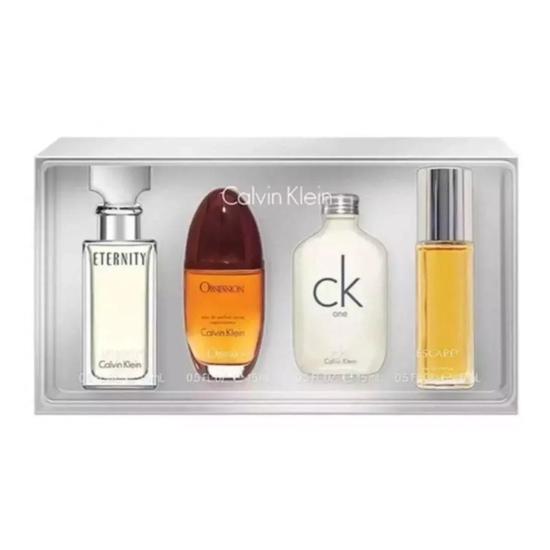 Calvin Klein Collection Gift Set Eternity Eau De Parfum + Obsession Eau De Parfum + CK One Eau De Toilette + Escape Eau De Parfum 4 x 15ml