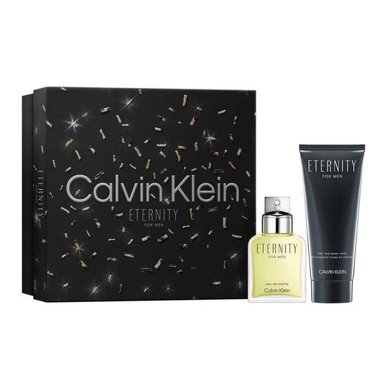 Calvin Klein Eternity Eau De Toilette Men's Aftershave Gift Set Spray With Hair & Body Wash 50ml