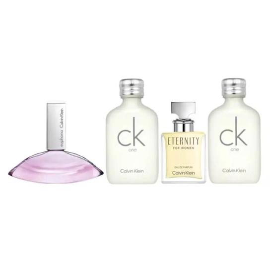 Calvin Klein Miniature Gift Set CK One x2 (10ml), Eternity (5ml), Euphoria (5ml)