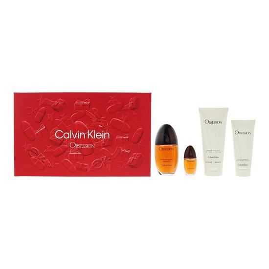 Calvin Klein Obsession Eau De Parfum Gift Set 4 Piece