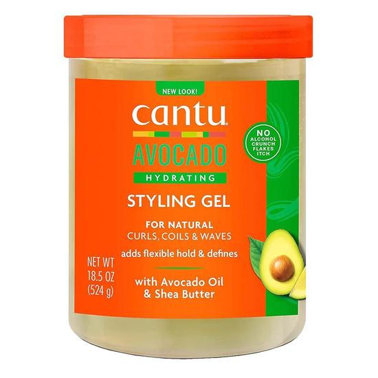 Cantu Avocado Hydrating Styling Gel With Avocado Oil & Shea Butter 524 g