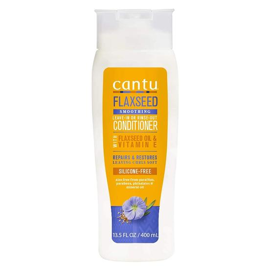 Cantu Shea Butter Flaxseed Smoothing Leave-In Or Rinse Out Conditioner 400ml