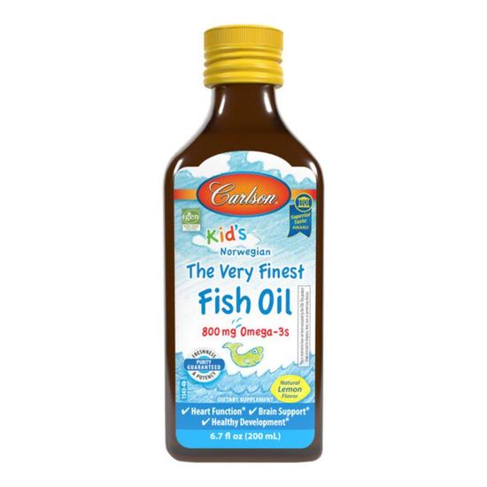 Carlson Labs Kid's The Very Finest Fish Oil 800mg Natural Lemon 200ml