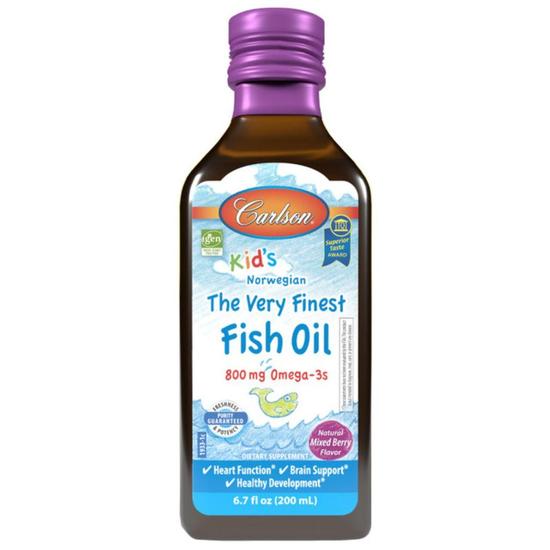 Carlson Labs Kid's The Very Finest Fish Oil 800mg Natural Mixed Berry 200ml