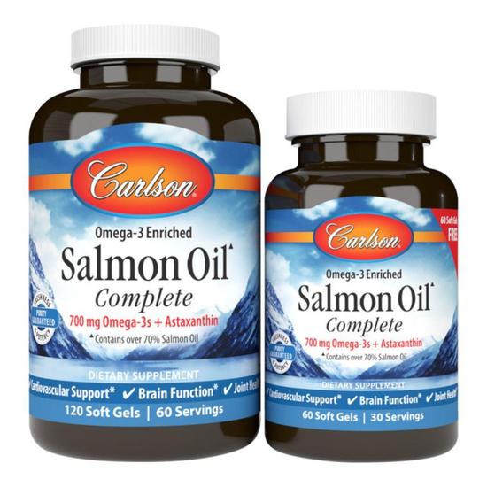 Carlson Labs Norwegian Salmon Oil Complete Softgels+60 120 Softgels