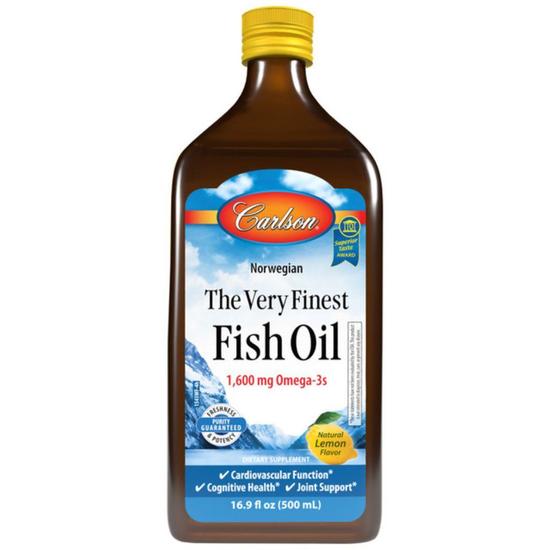 Carlson Labs The Very Finest Fish Oil Natural Lemon 500ml