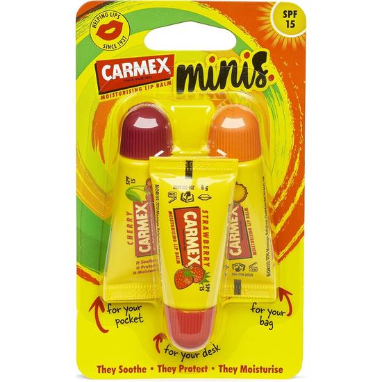 Carmex Minis Lip Balm Trio Pack 5gX3