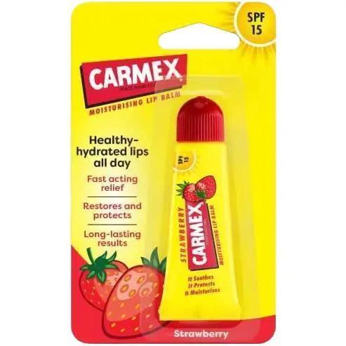 Carmex Strawberry Lip Balm Tube 10 g (Pack of 1)