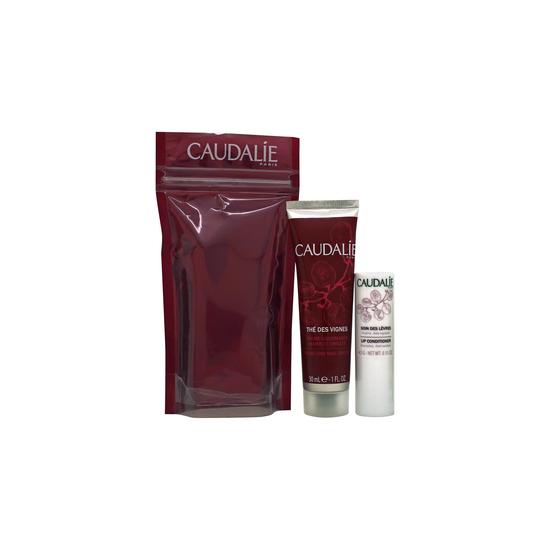 Caudalie The Des Vignes Gift Set 30ml Hand & Nail Repairing Cream + 4.5g Lip Conditioner