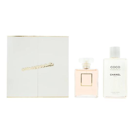 CHANEL Mademoiselle Essentials Gift Set: Eau De Parfum 100ml Body Oil 200ml 2 Piece