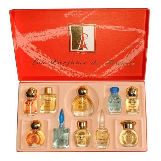 Charrier Parfums De France 10 x Miniature French Eau De Parfum Set