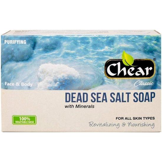 Chear Dead Sea Salt Soap Purifying Cleansing Bar For Face & Body 150 g