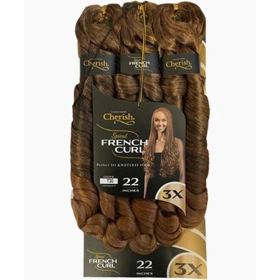 Cherish Spiral French Curl Braid Pre Stretched 3x 22" 22 Inches / 27