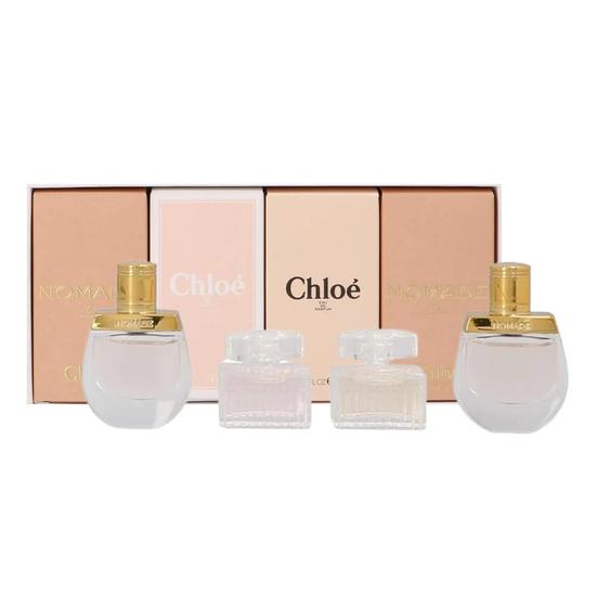 Chloé Miniatures Women's Perfume Gift Set Chloe Eau De Parfum + Chloe Eau De Toilette + Nomade Eau De Parfum + Nomade Eau De Toilette 4 x 5ml