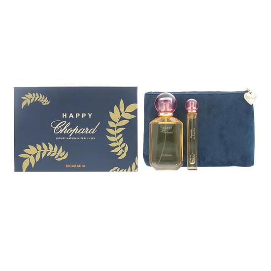 Chopard Happy Chopard Bigardia Gift Set: Eau De Parfum 100ml Eau De Parfum 10ml Pouch 3 Piece