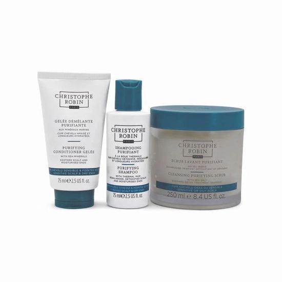 Christophe Robin Hair Detox Ritual 3 Piece Set Imperfect Box