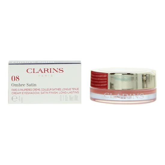 Clarins Cream Eyeshadow Satin Finish Long Last Glossy Coral #08 4g