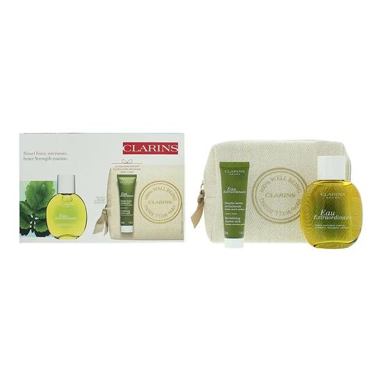 Clarins Eau Extraordinaire Gift Set: Eau De Soins Shower Milk 30 3 Piece