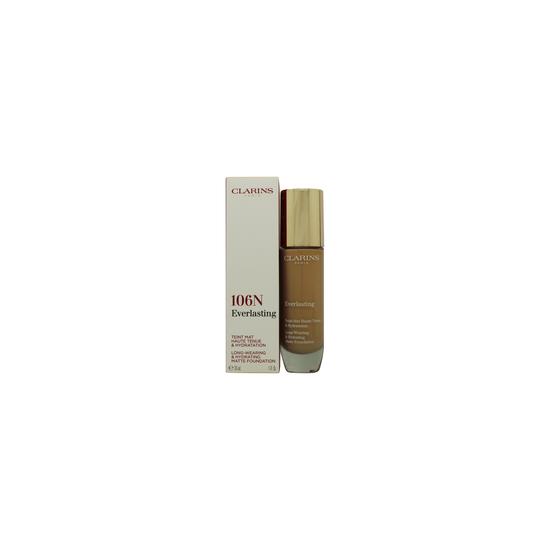 Clarins Everlasting Long Wearing & Hydrating Matte Foundation 106n Vanilla