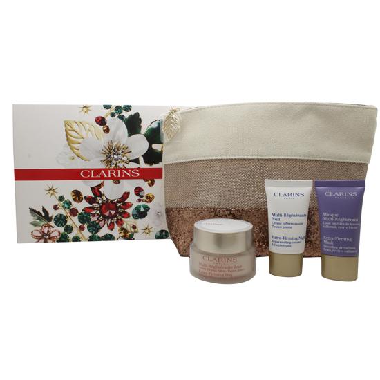 Clarins Extra-Firming Collection Gift Set 50ml Day Cream + 15ml Night Cream + 15ml Face Mask