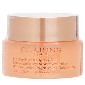 Clarins Extra-Firming Nuit Wrinkle Control, Regenerating Night Rich Cream For Dry Skin