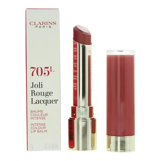 Clarins Joli Rouge Lacquer 705l Soft Berry Lipstick 3g