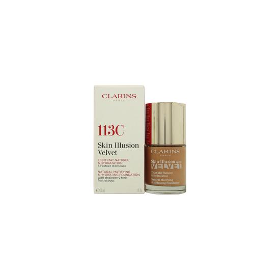 Clarins Skin Illusion Velvet Foundation 113c