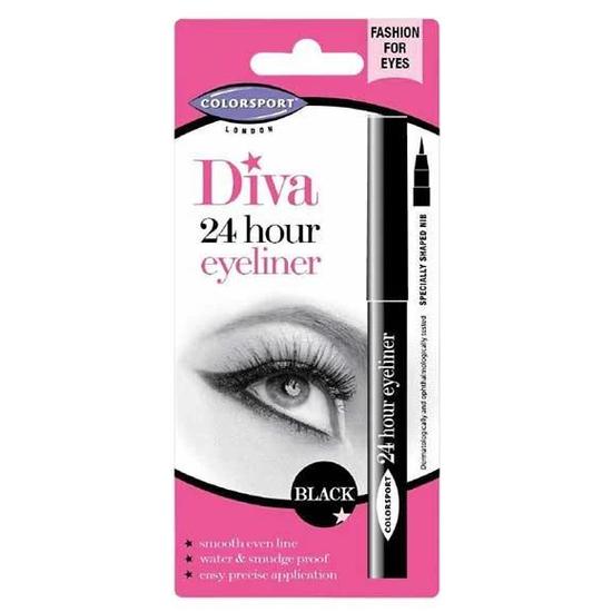 Color Sport Diva 24hour Eyeliner Black